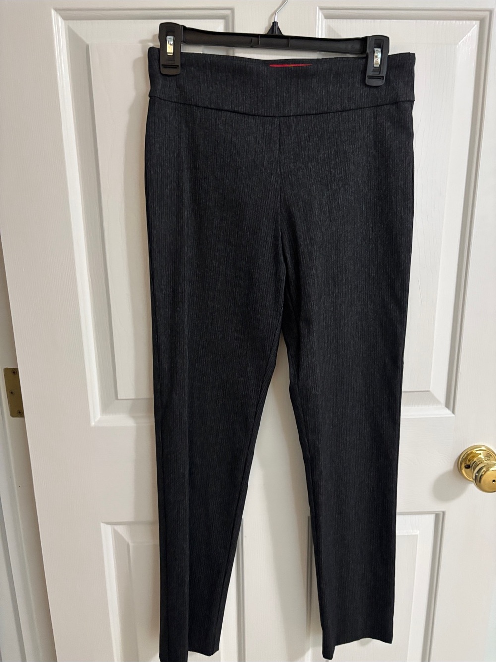 Slim Black Ponte Skinny Pants